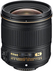 image of Nikon AF-S 28mm f/1.8G