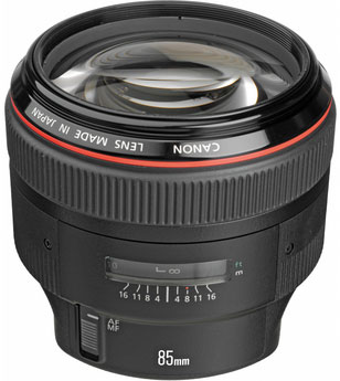 image of Canon EF 85mm f/1.2L II
